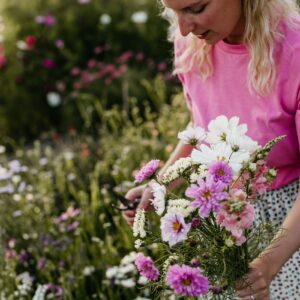 Wekelijks veldboeket bloemen plukken met abonnement