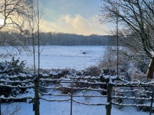 boerderij de Roesteling in wintersfeer