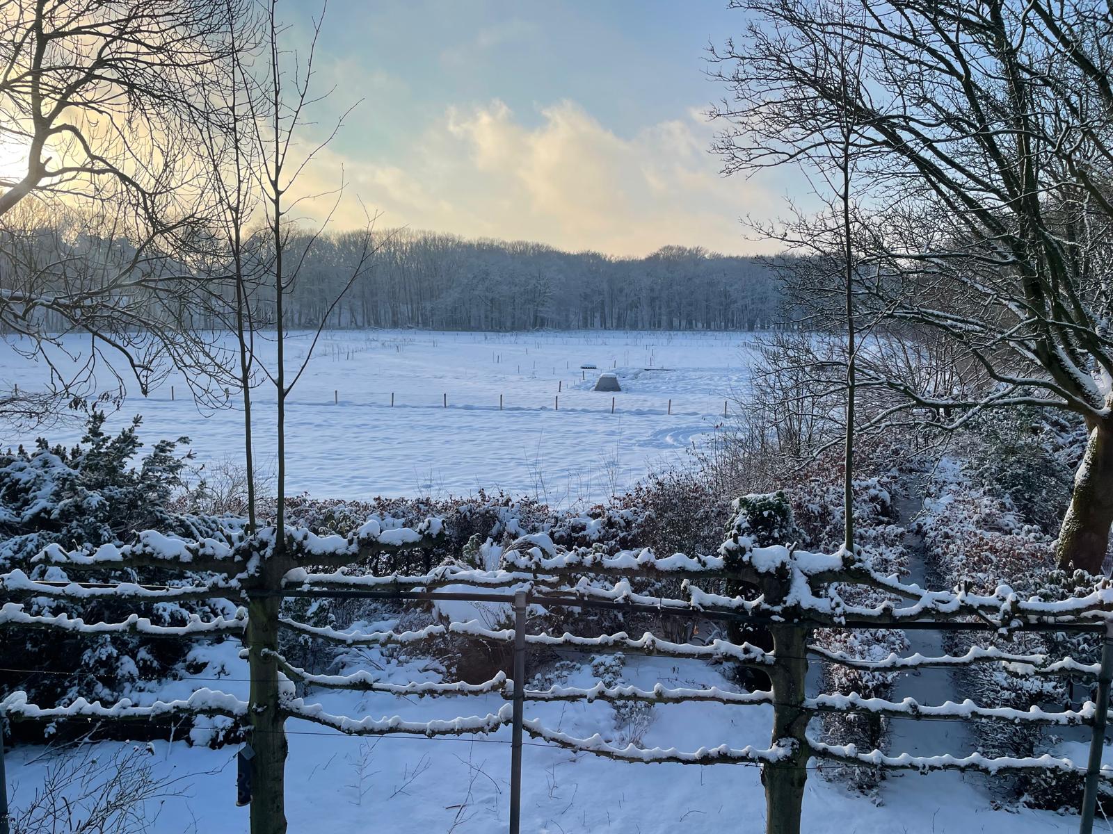 boerderij de Roesteling in wintersfeer